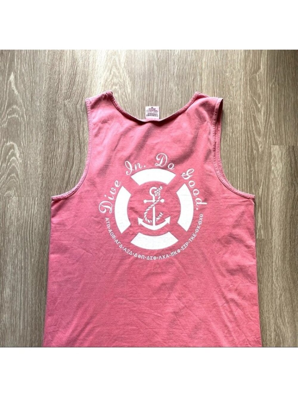 Delta Gamma Comfort Colors Sleeveless Tank Sz Large